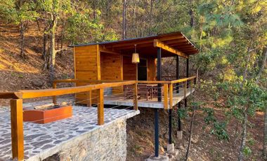 TERRENO CON CABAÑA EN VENTA,  RESIDENCIAL CAMPESTRE EL TIGRE MAZAMITLA