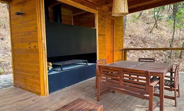 TERRENO CON CABAÑA EN VENTA,  RESIDENCIAL CAMPESTRE EL TIGRE MAZAMITLA
