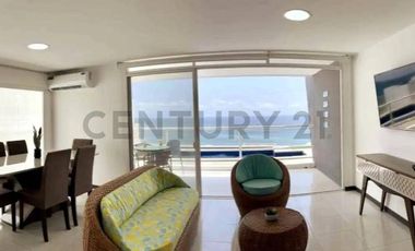 RENTA DEPARTAMENTO FRENTE AL MAR EN PLAYA SANTA MARIANITA - MANTA