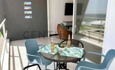 RENTA DEPARTAMENTO FRENTE AL MAR EN PLAYA SANTA MARIANITA - MANTA