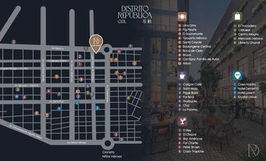 DEPARTAMENTO TIPO LOFT DISTRITO REPÚBLICA AV MÉXICO Y CHPULTEPEC.