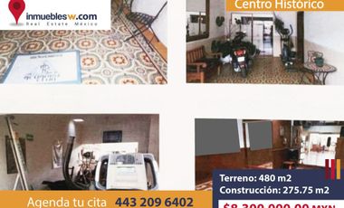 CASA EN VENTA EN EL CENTRO HISTORICO, MORELIA