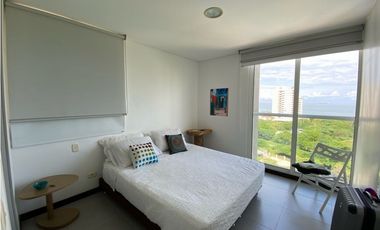 Hermoso apartamento amoblado con vista al mar
