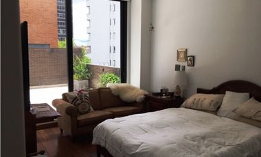 ARRIENDO EXCELENTE APARTAMENTO EN NOGAL CON  LINDA TERRAZA de 70 MTS