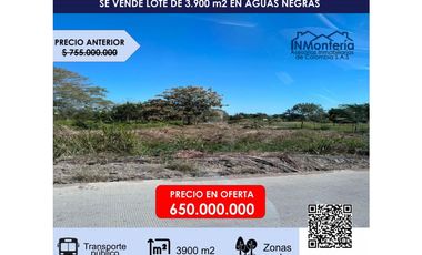 SE VENDE LOTE EN AGUAS NEGRAS EN MONTERIA