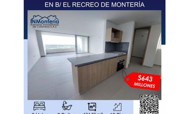SE VENDE APARTAMENTO EN EL BARRIO EL RECREO DE MONTERA