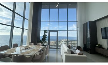 SE VENDE ESPECTACULAR APTO  DUPLEX VISTA  FRENTE AL MAR EN BQUILLA