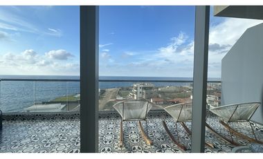 SE VENDE ESPECTACULAR APTO  DUPLEX VISTA  FRENTE AL MAR EN BQUILLA
