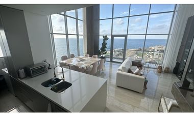 SE VENDE ESPECTACULAR APTO  DUPLEX VISTA  FRENTE AL MAR EN BQUILLA