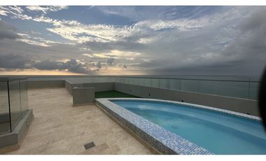 SE VENDE ESPECTACULAR APTO  DUPLEX VISTA  FRENTE AL MAR EN BQUILLA