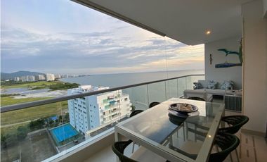 Precioso apartamento amoblado en primera línea de playa