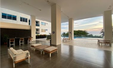 Precioso apartamento amoblado en primera línea de playa