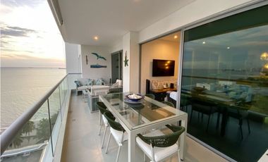 Precioso apartamento amoblado en primera línea de playa