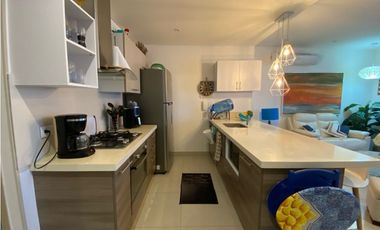 Precioso apartamento amoblado en primera línea de playa