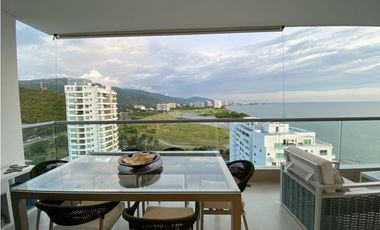 Precioso apartamento amoblado en primera línea de playa