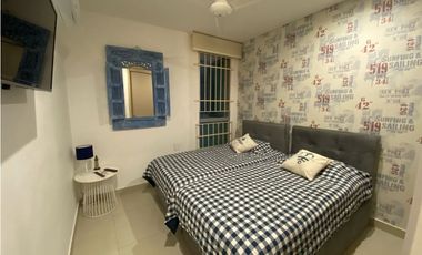 Precioso apartamento amoblado en primera línea de playa