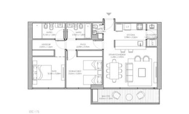 Departamento de 3 ambientes en Las Lomitas Street
