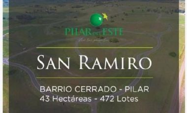 Espectacular Lote interno  en Venta , Barrio San Ramiro, Pilar del Este.