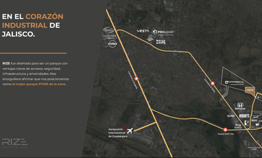 LOTE 35  EN VENTA EN PARQUE INDUSTRIAL RIZE EN EL SALTO