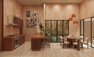 Townhouse en preventa dentro de desarrollo exclusivo en Temozón Norte.