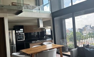 LOFT AMUEBLADO A UNAS CUADRAS DE AV. CHAPULTEPEC