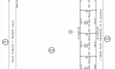 2 HECTAREAS CON TODOS LOS SERVICIOS - FRENTE A RUTA 6. GRAL ROCA- RECIBE PERMUTAS