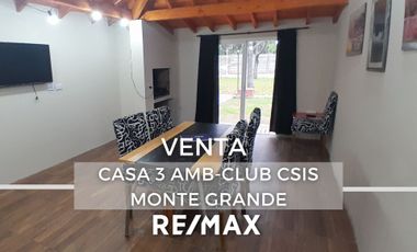 VENTA CASA 3 AMB JARDÍN COCHERA MONTE GRANDE