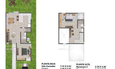 Casa (Mod.96) en Venta en Residencial Las Palmas, Kanasin