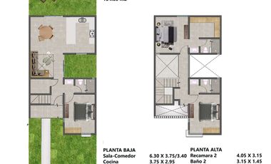 Casa (Mod.134) en Venta en Residencial Las Palmas, Kanasin
