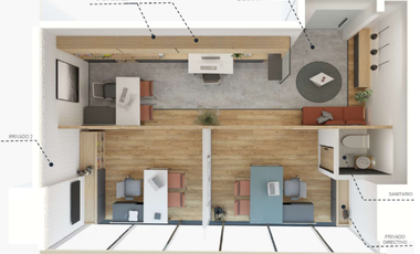 Oficina en YAMA Alpes, Álvaro Obregón