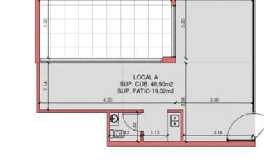 VENTA OFICINA CON PATIO INTERNO A 12 CUADRAS DE LA AVENIDA ARGENTINA- CENTRO NEUQUEN CAPITAL
