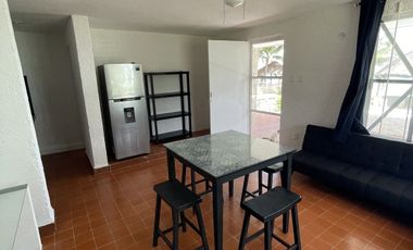 Departamento Amuebladoen renta en Campeche, San Lorenzo a la orilla de la playa