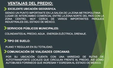 HT454 Predio para desarrollo inmobiliario industrial, vivienda  y/o comercial