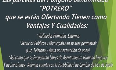 HT454 Predio para desarrollo inmobiliario industrial, vivienda  y/o comercial