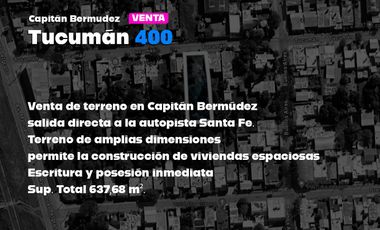 Terreno en  Capitán Bermudez