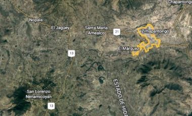 Vendo terreno de 800 Hectareas en Champantongo, Hidalgo Cod. TV361