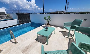 VENTA PENTHOUSE ALBERCA PRIVADA CENTRO PLAYA DEL CARMEN