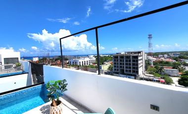 VENTA PENTHOUSE ALBERCA PRIVADA CENTRO PLAYA DEL CARMEN