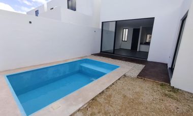 Entrega Inmediata Venta Casa - Residencia Modelo Ambar en Privada Tagora, Conkal Norte Yucatan