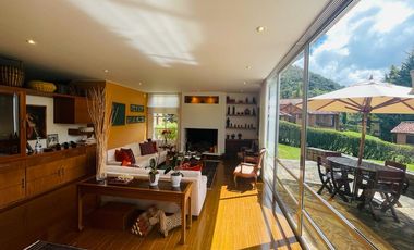 Espectacular Casa Campestre En Parque vivienda Teusaca