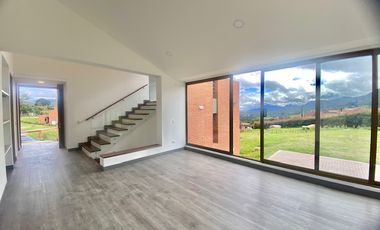 Arriendo - Casa Campestre Para Estrenar En Macadamia, La Calera