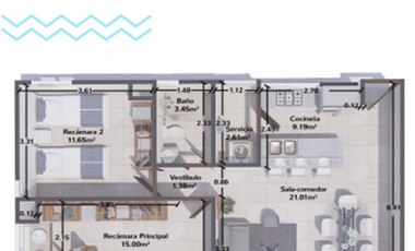 VENTA DEPARTAMENTO AL CENTRO DE CANÚN, QUINTANA ROO