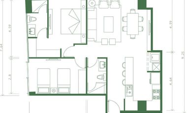 DEPARTAMENTO PREVENTA LA PROEZA TORRE 3 SAN NICOLAS