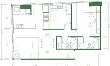 DEPARTAMENTO PREVENTA LA PROEZA TORRE 3 SAN NICOLAS