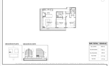 Departamento 3 Ambientes en Vicente López Río Amplia vista