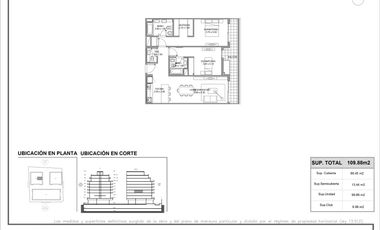 Departamento 3 Ambientes en Vicente López Río Amplia vista