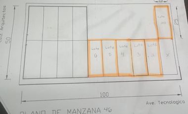 Terrenos en Renta Mercado de López Sánchez Torreón Coahuila