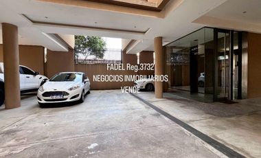 La Rioja y Quintana 2 ambientes c/frente+cochera+baulera