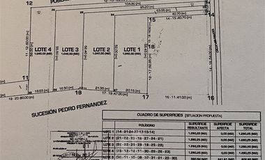Terreno Construccion  en Venta en CALLE LOS SAUCES CON CALLE BENEDICTO LEON