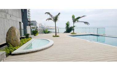 En venta departamento de lujo edificio Skorpios Manta Ecuador.